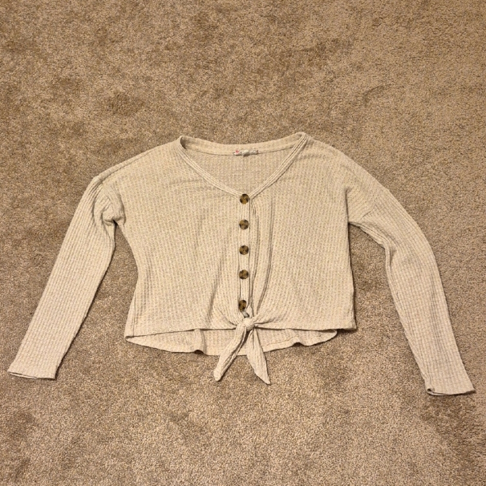 Women's Button-Down Crop Top
